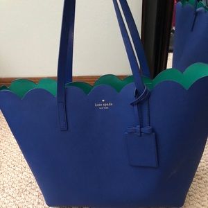 ♠️ Kate Spade ♠️ Scalloped Two Tone Tote